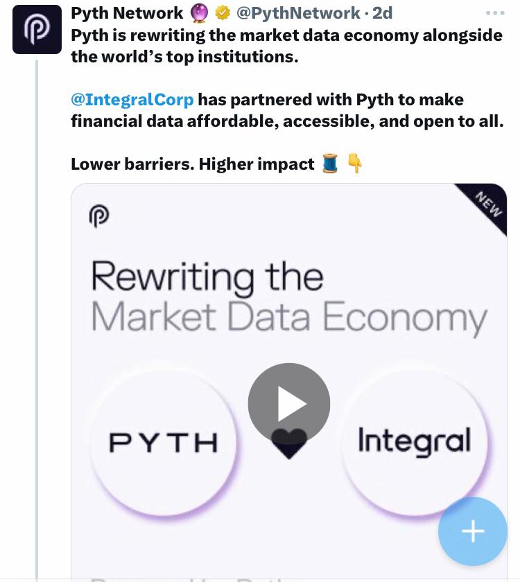 Pyth Network tweet