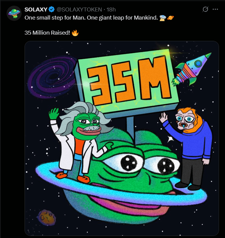SOLX Tweet