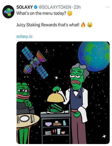 SOLX Tweet