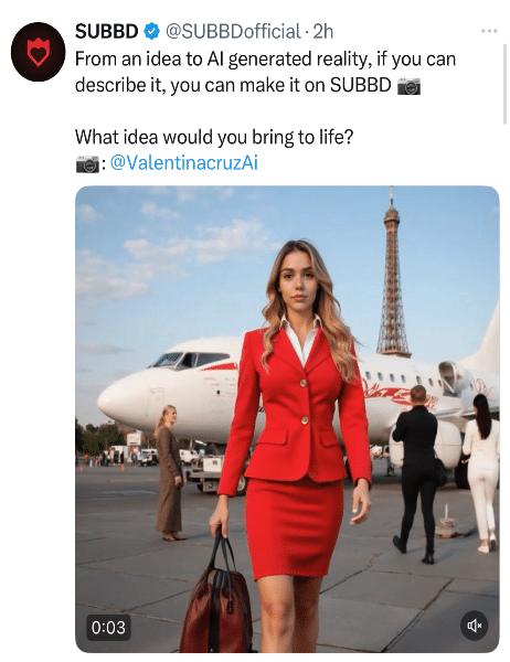 SUBBD Tweet