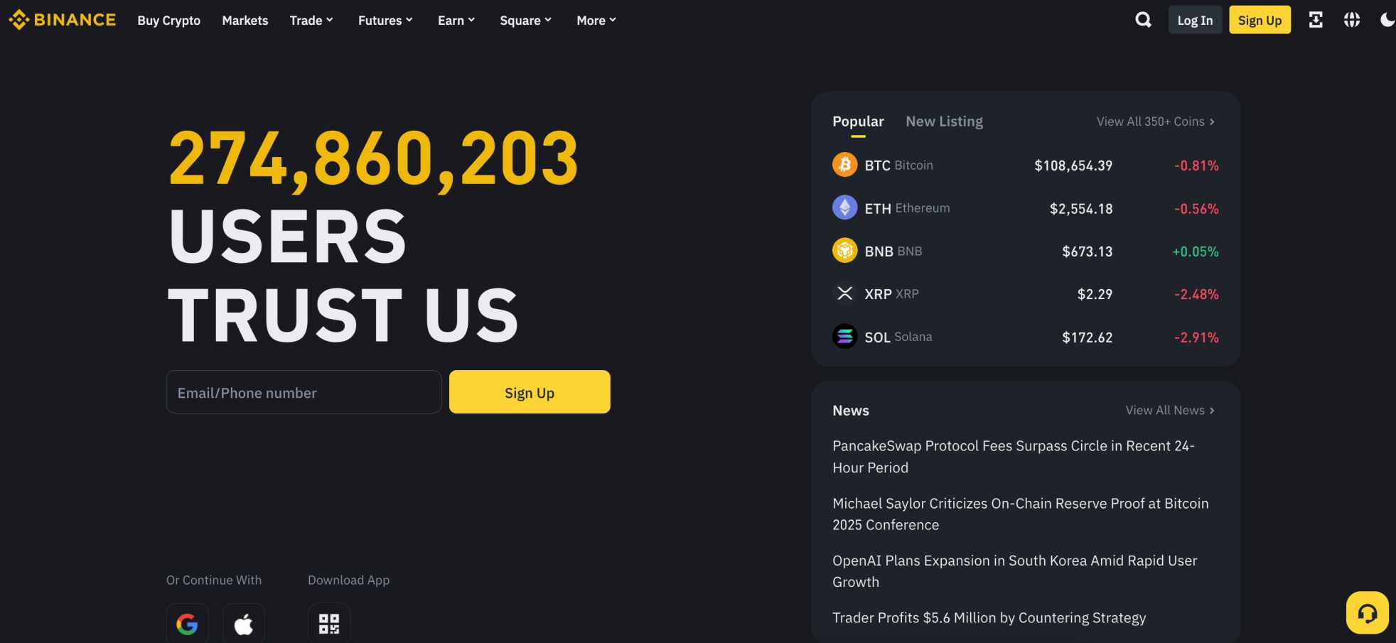 Binance welcome bonus