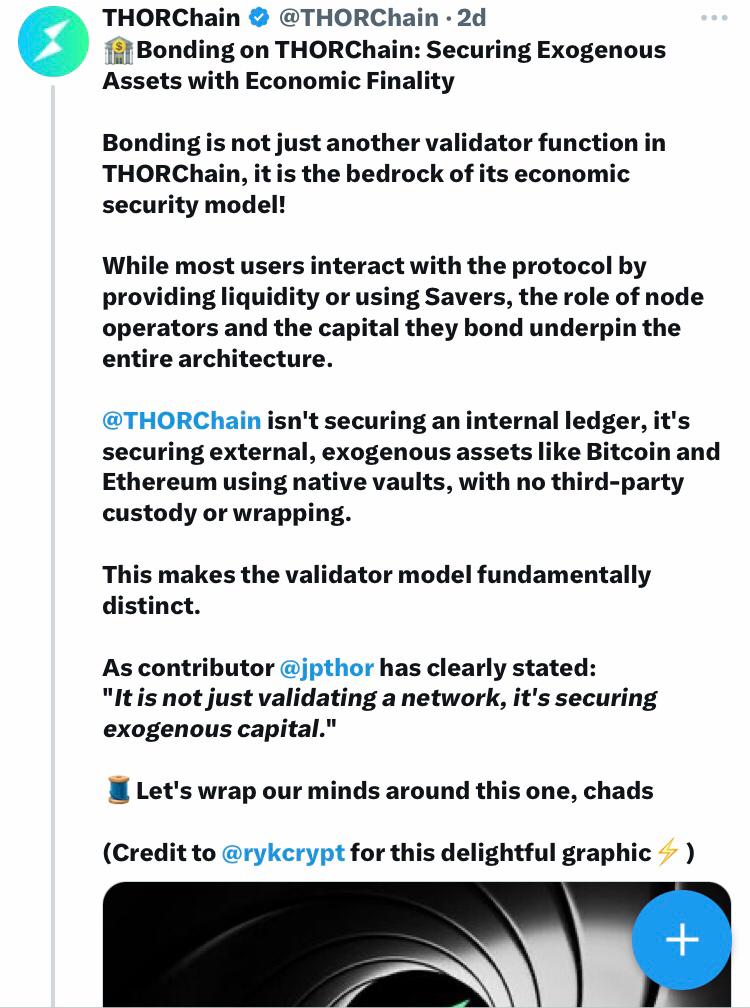 THORChain tweet