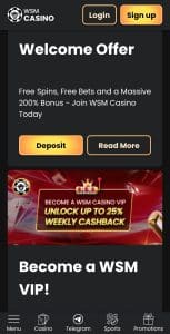 wsm welcome offer
