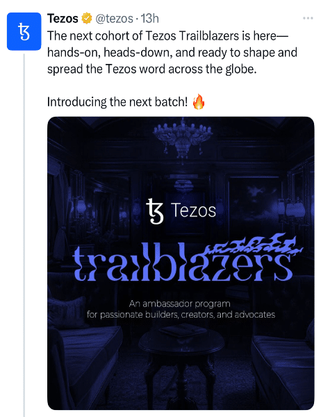 XTZ Tweet