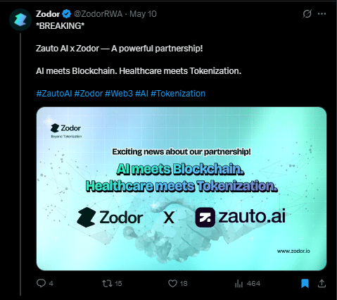 Zodor tweet