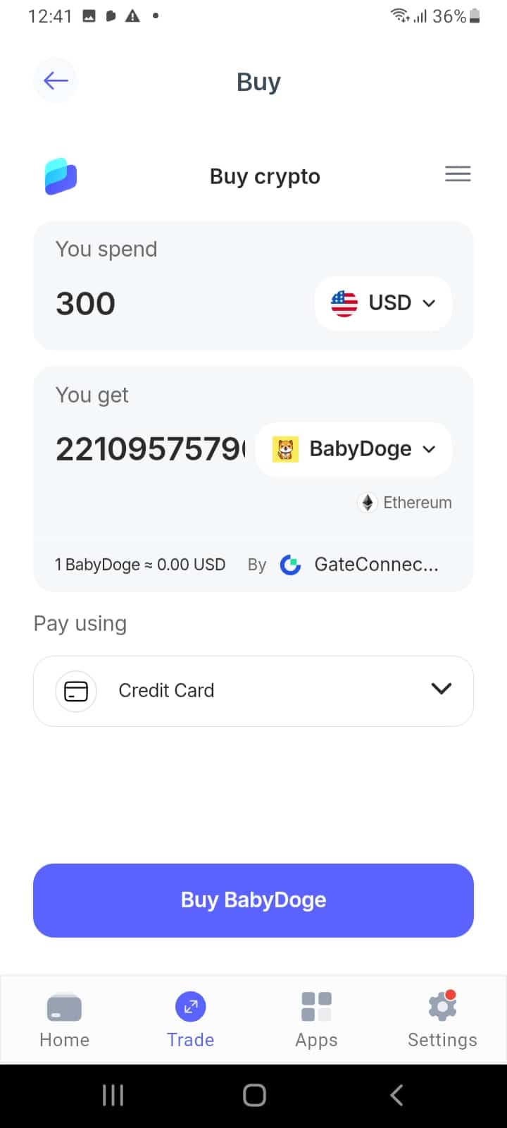 Best Wallet P2P exchange