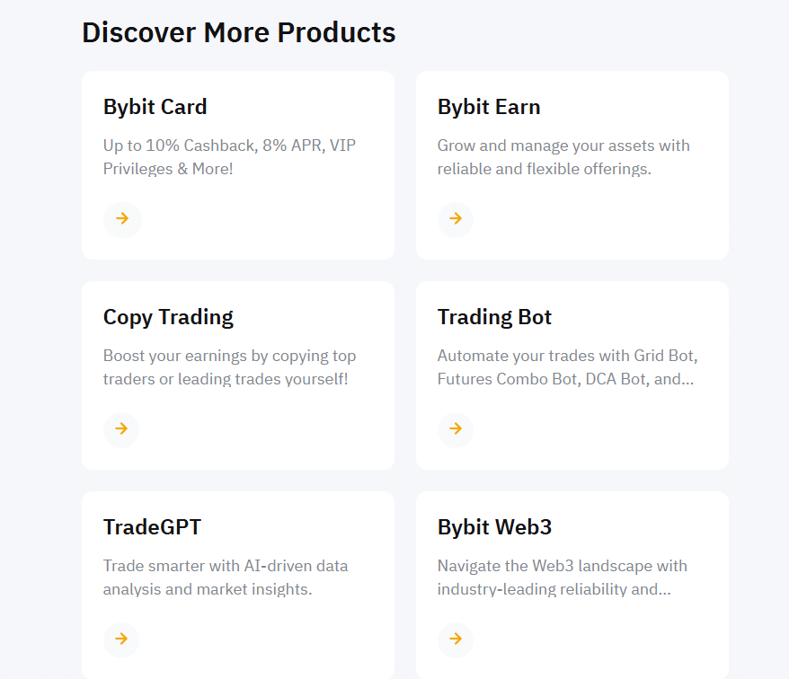 Bybit features