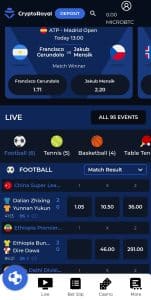 Cryptoroyal sportsbook