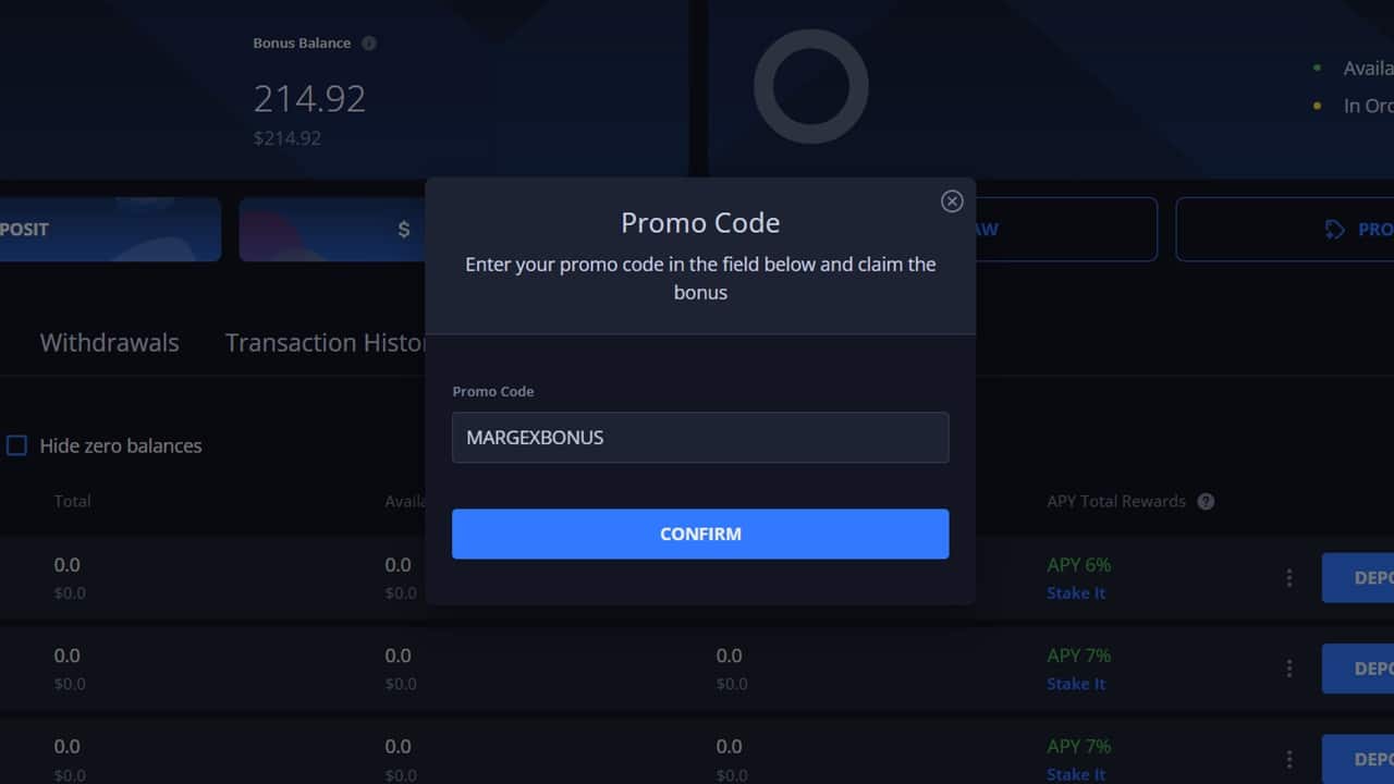 Margex typing promo code