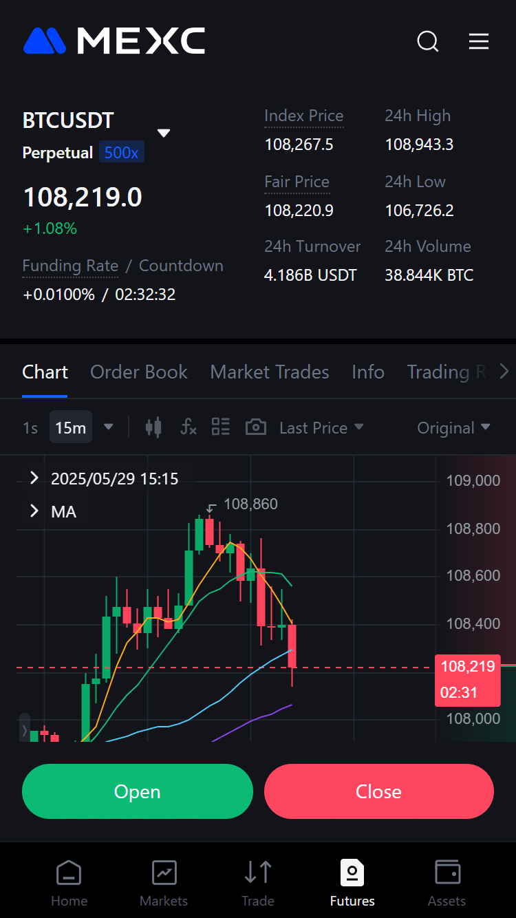 MEXC futures trading
