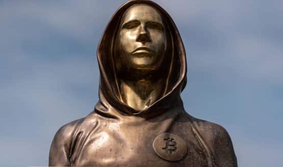 Satoshi Nakamoto statue