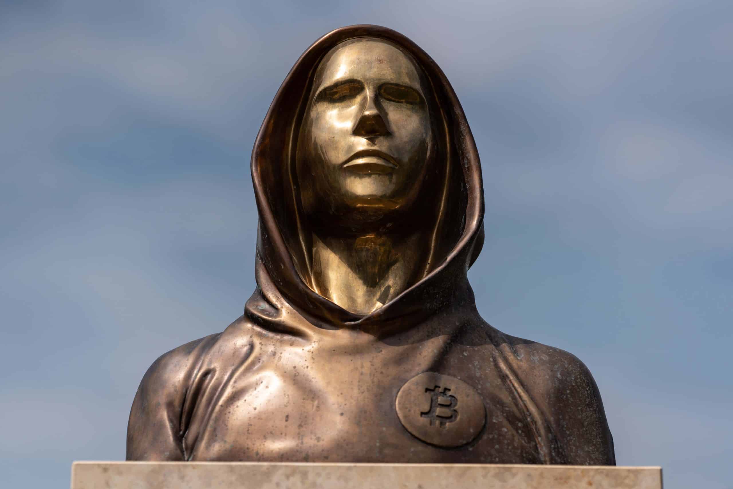 Satoshi Nakamoto statue