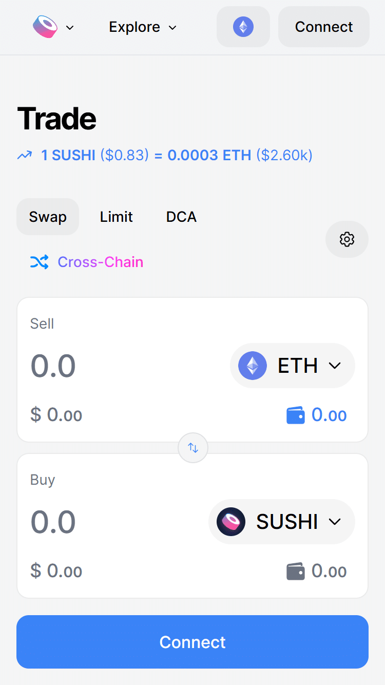 SushiSwap screenshot