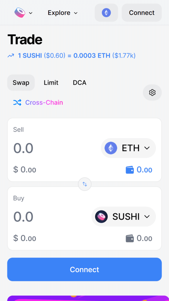 SushiSwap screenshot