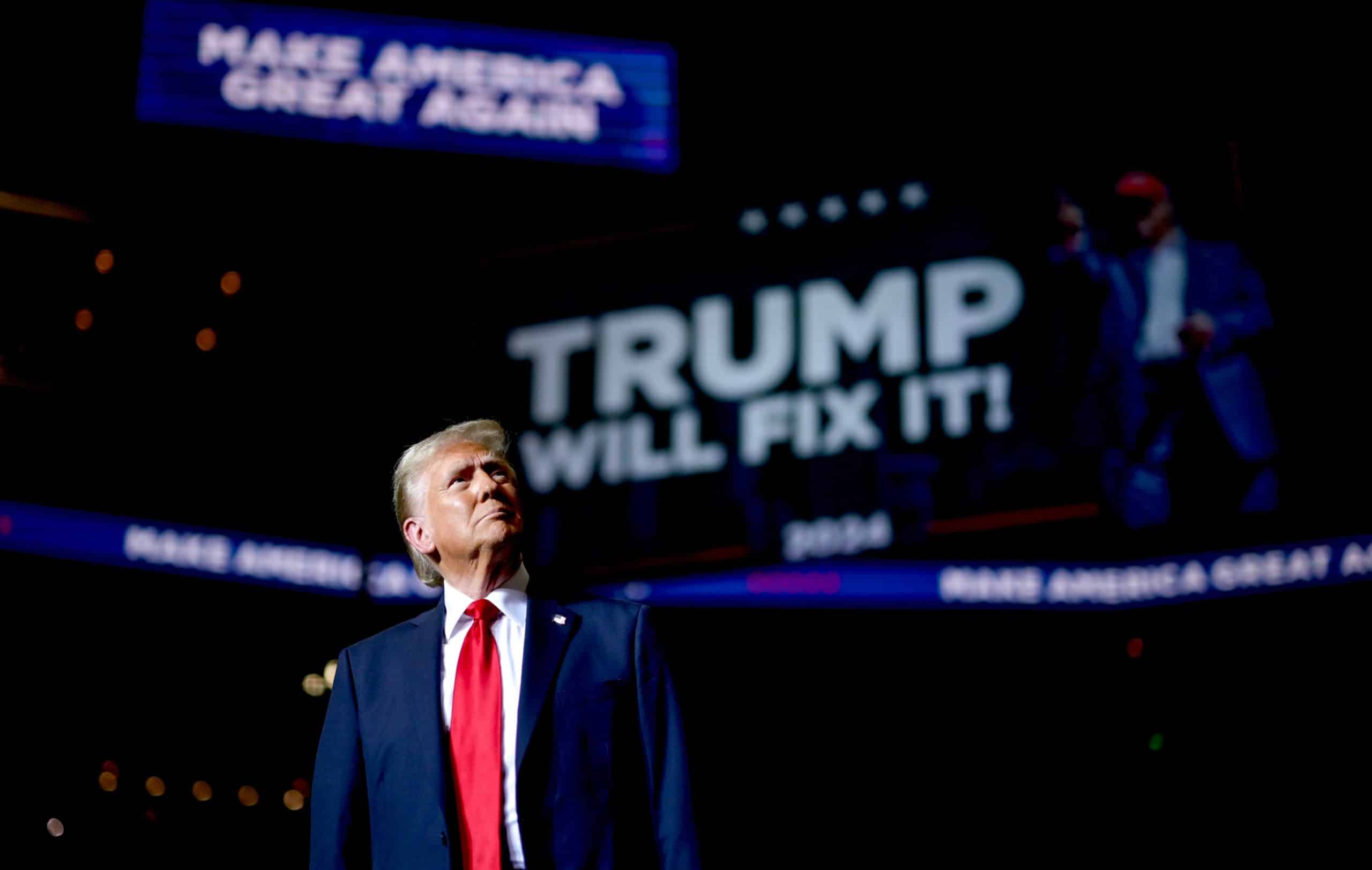 Donald Trump at rally