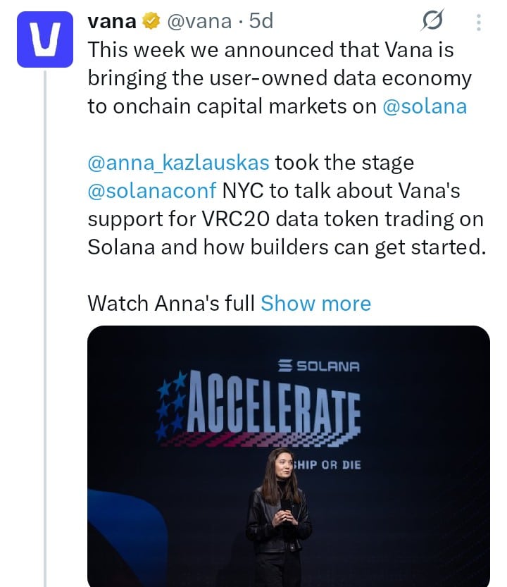 vana tweet