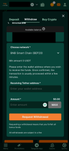 withdraw usdt