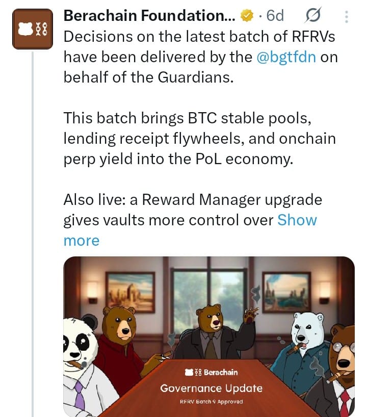 Berachain tweet