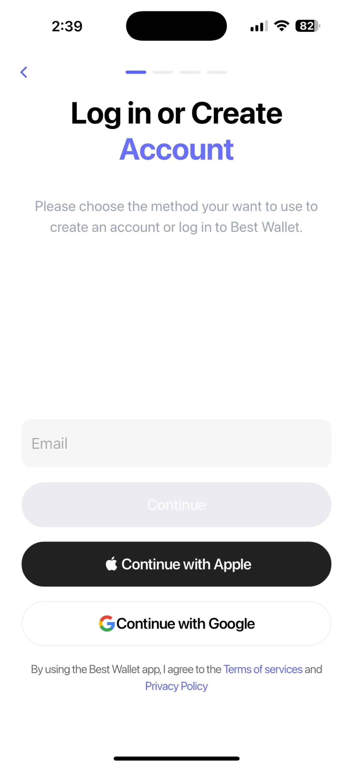 best wallet signup