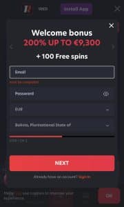 1Red registration