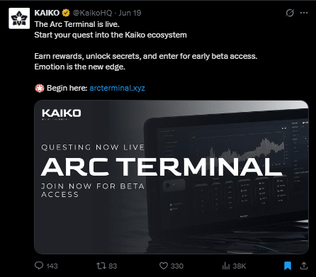 Kaiko tweet