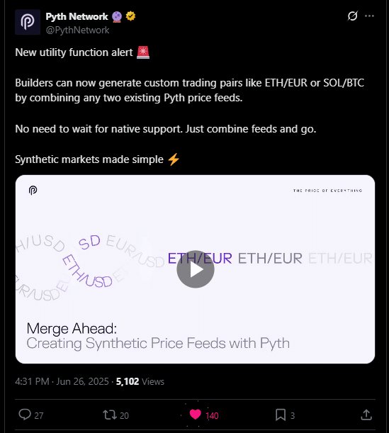 PYTH TWEET