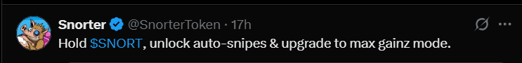 SNORT Tweet