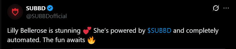 SUBBD Tweet