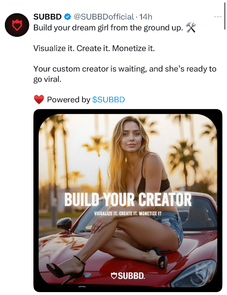 SUBBD Tweet