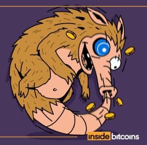 Snorter Token Mascot Chasing Tail