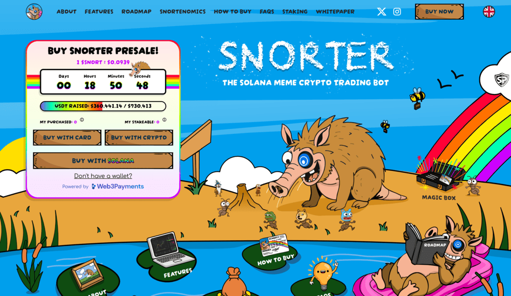 Snorter Token presale 360k