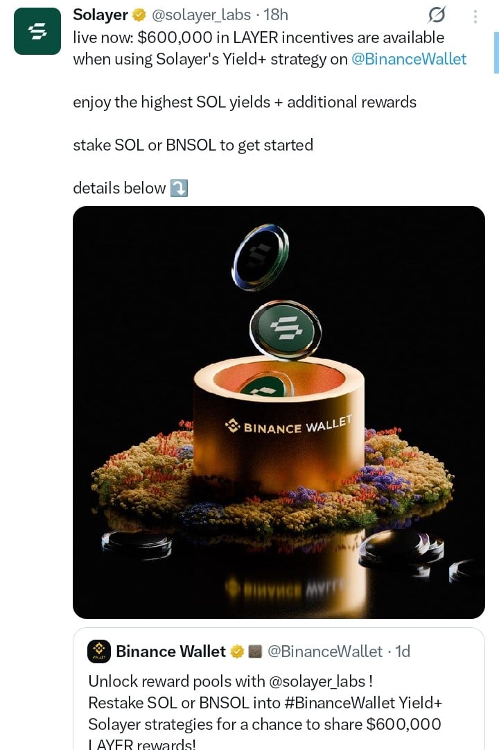 Solayer tweet