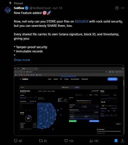 Solbox tweet