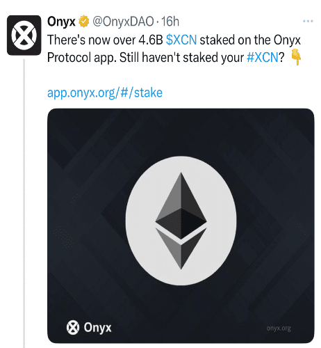 XCN Tweet