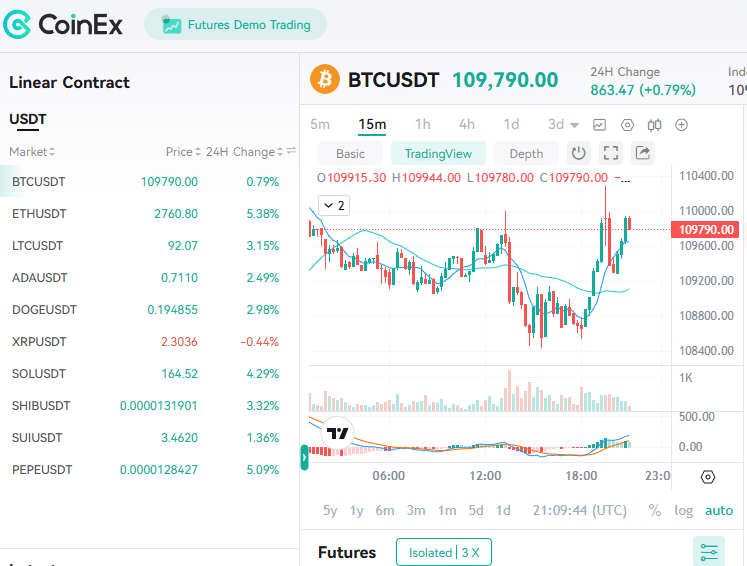 CoinX screenshot
