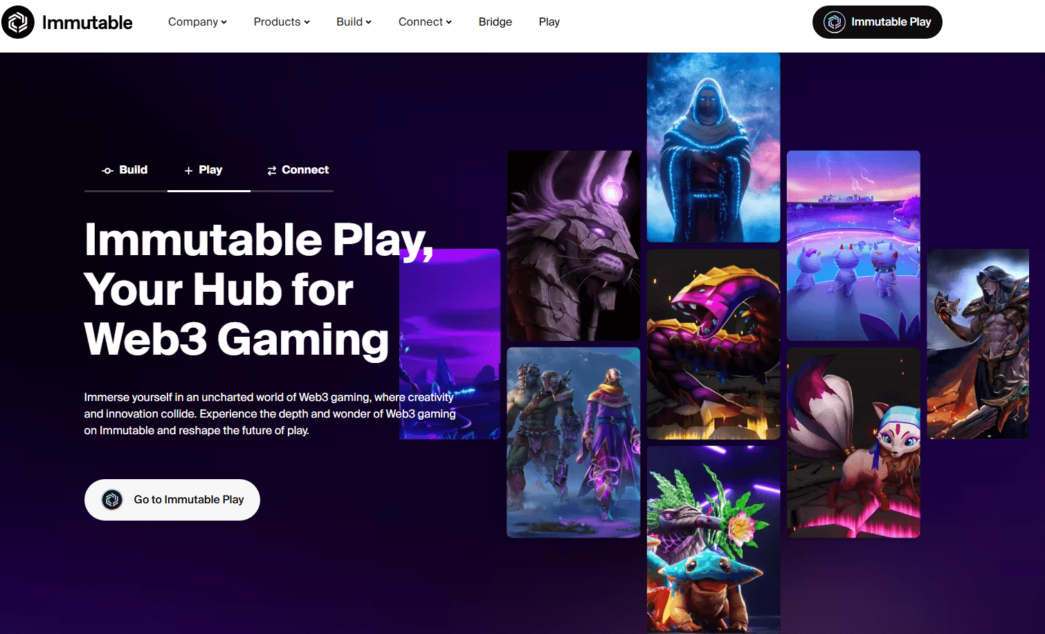 Immutable NFT marketplace