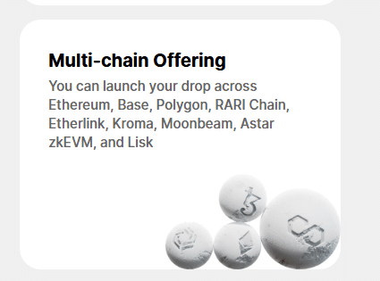 Rarible multi-chain offerings