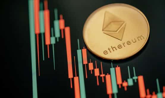 Ethereum coin on price chart