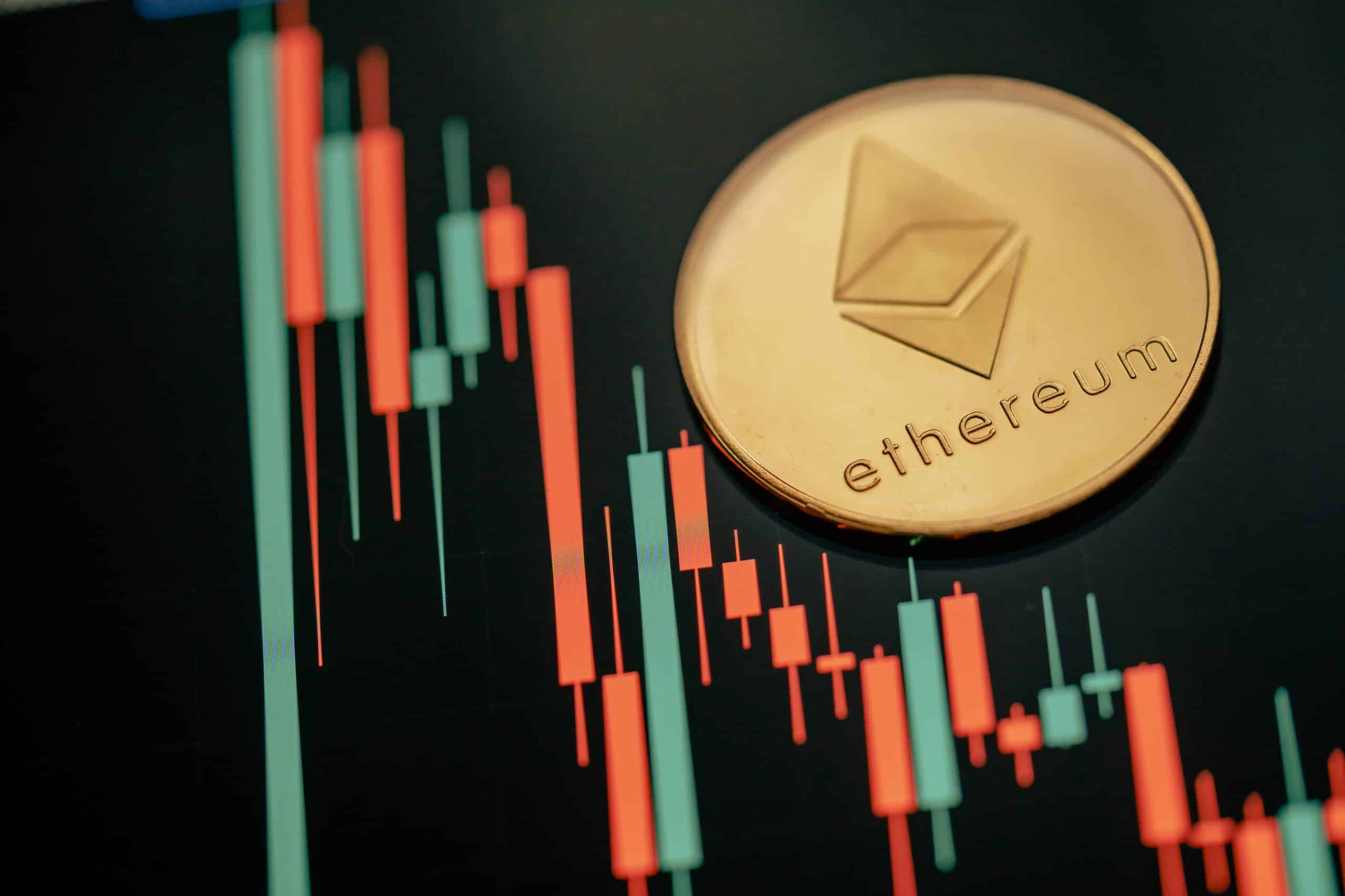 Ethereum coin on price chart