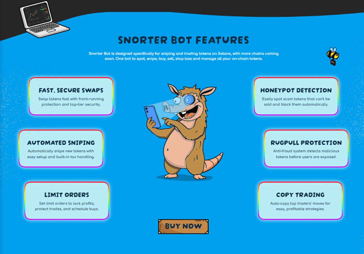 Snorter Bot features