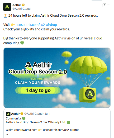 ATH TWEET