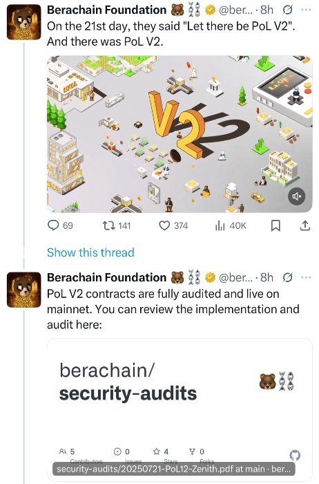 BERA Tweet