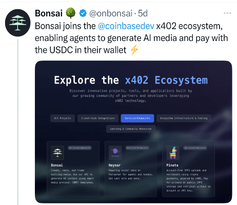 BONSAI Tweet