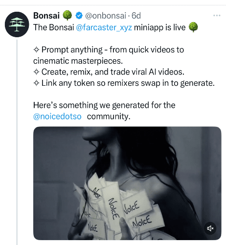 BONSAI Tweet