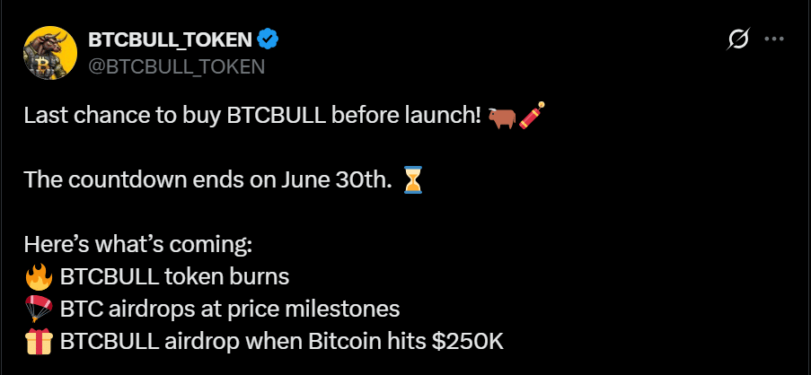 BTCBULL Tweet