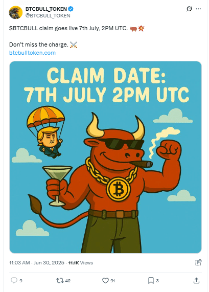 BTCBULL Tweet