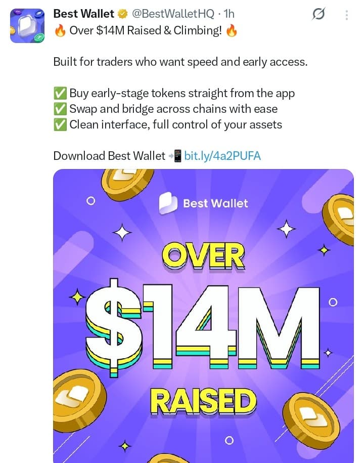 Best Wallet Token tweet