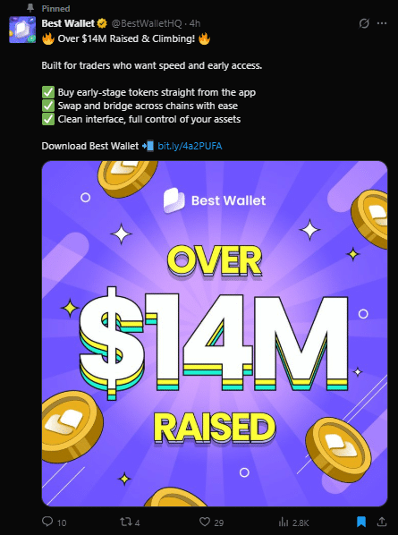 Best wallet token tweet