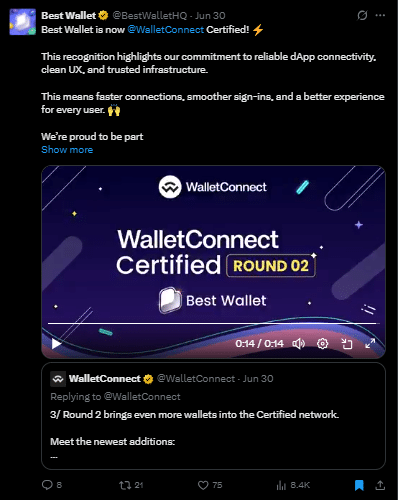 Best wallet token tweet