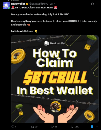Best wallet token tweet